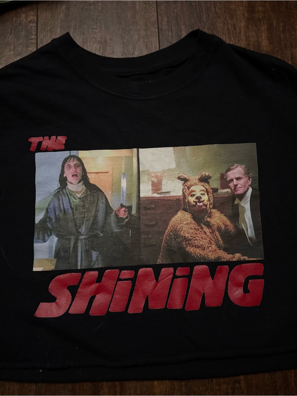 THE SHINING Black Crop Top